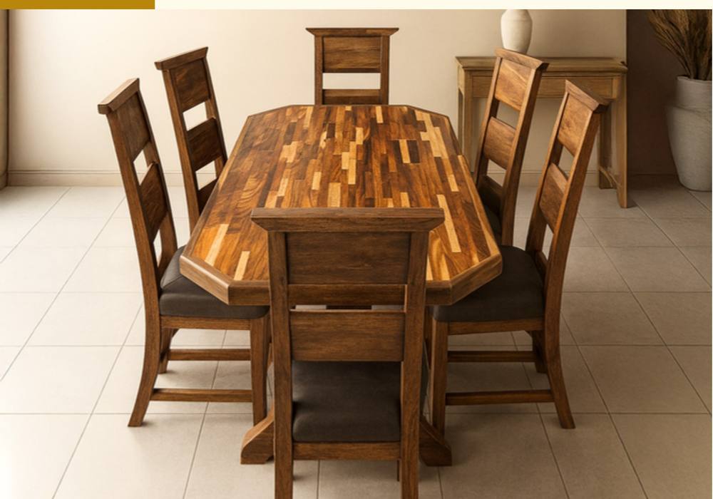 Muebles auxiliares estilo country en madera con acabado rústico